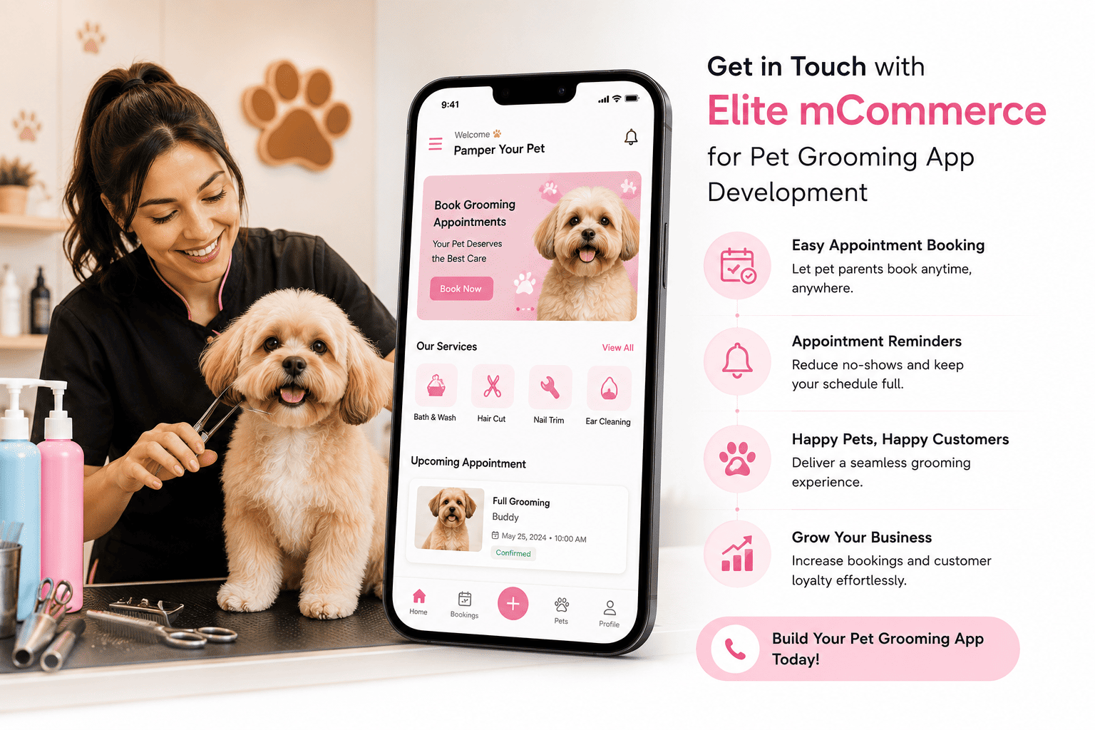 Elite Pet Booking app